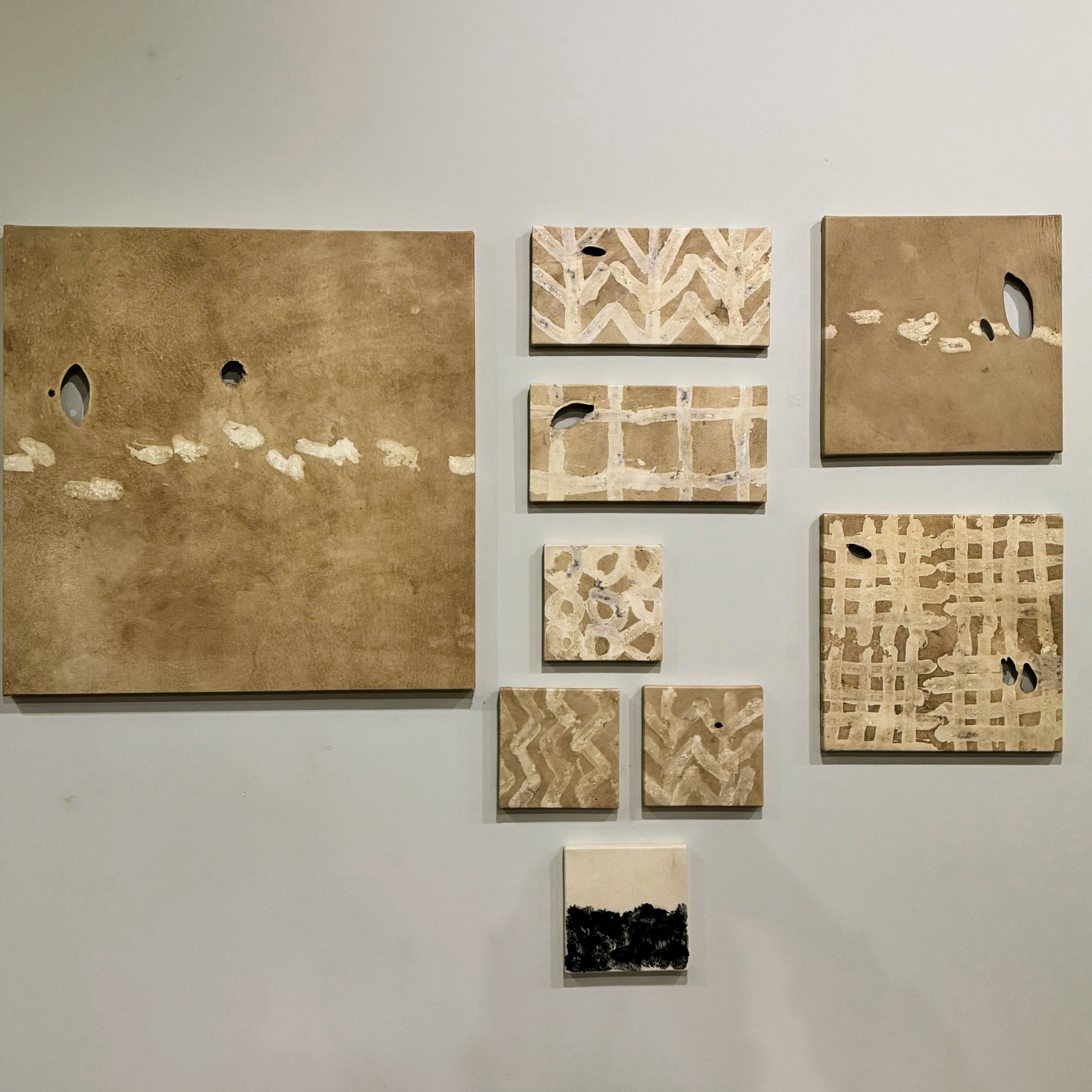 太田一永 Ota Kazunaga / レザー leather 鹿革 / 革小物 アート