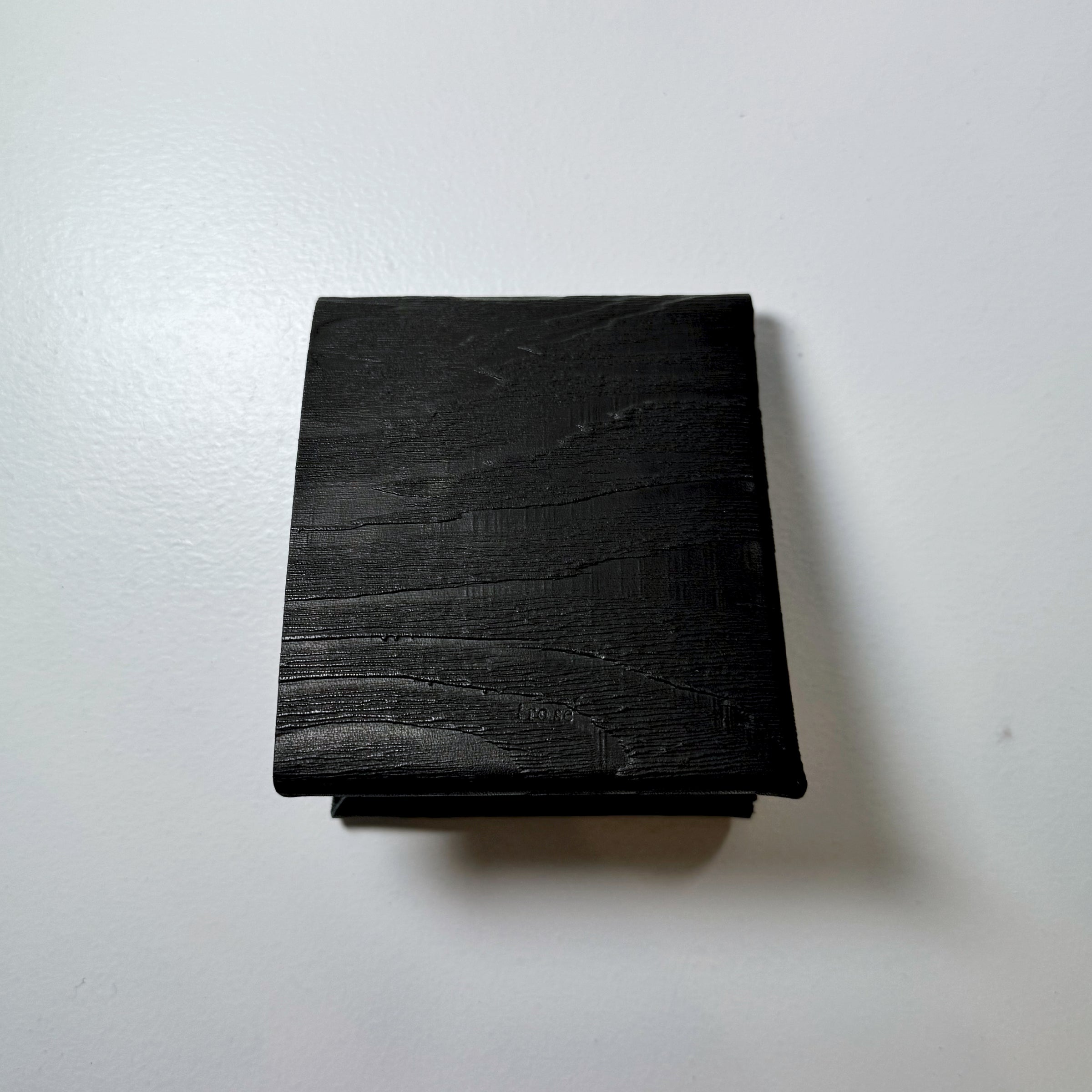 DENCHU別注 BLACK WOOD SEAMLESS SHORT WALLET シームレスショート