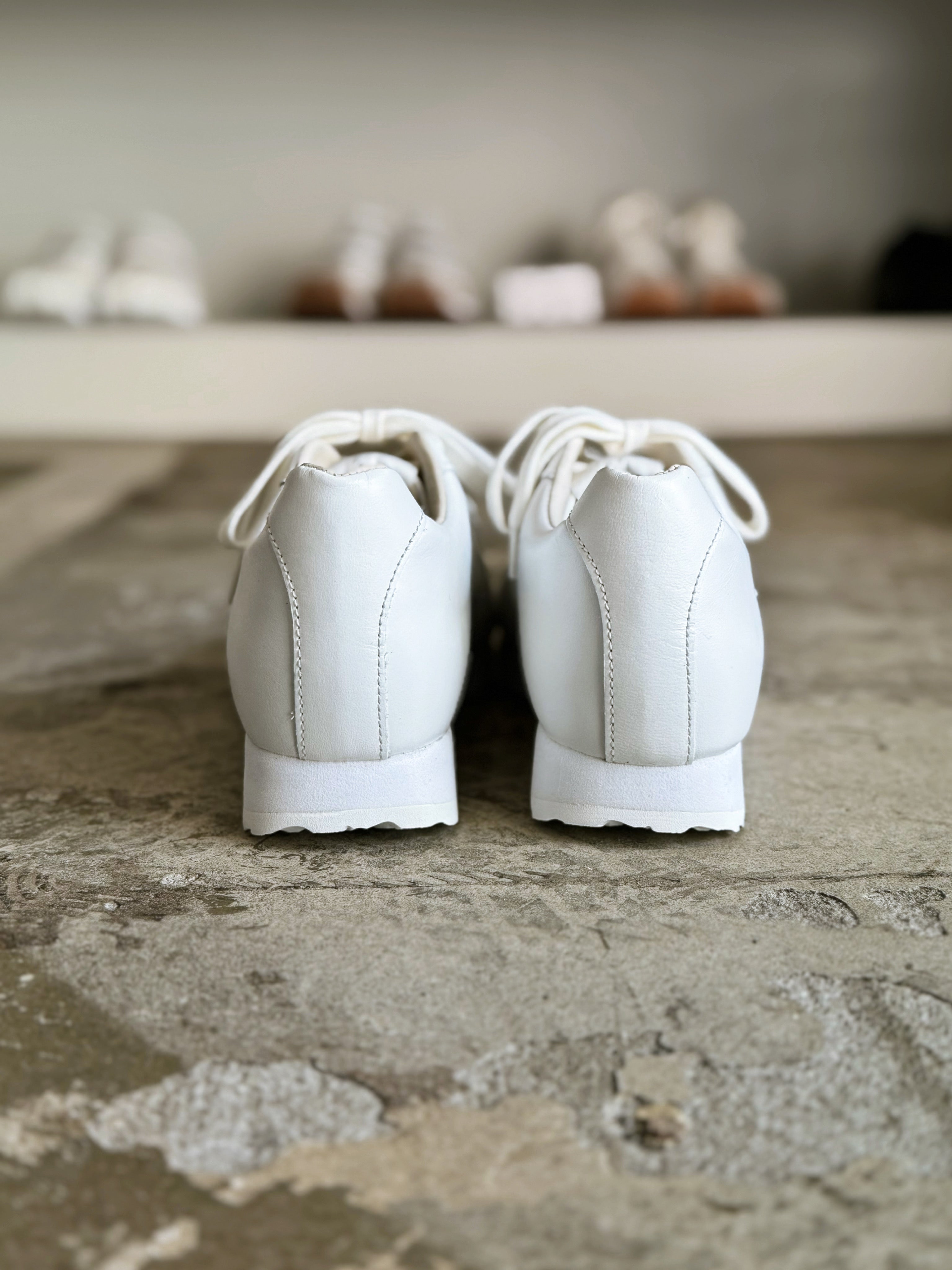 Vol.2 tabito × DENCHU Tabi Trainer Leather WHITE タビトレーナー